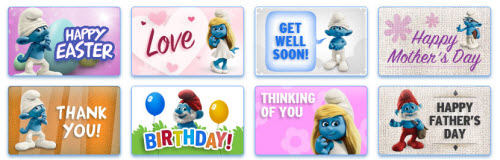 Free Smurf Ecards